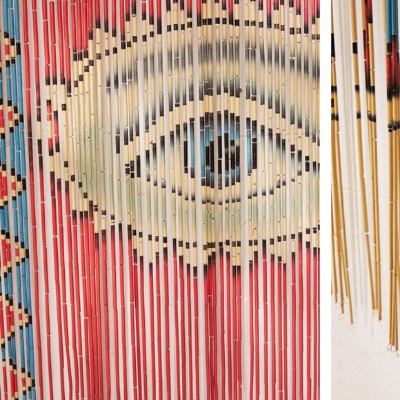 bamboo door beads tarot cards all seeing eye psychic palm reader witch decor - Picture 3 of 4